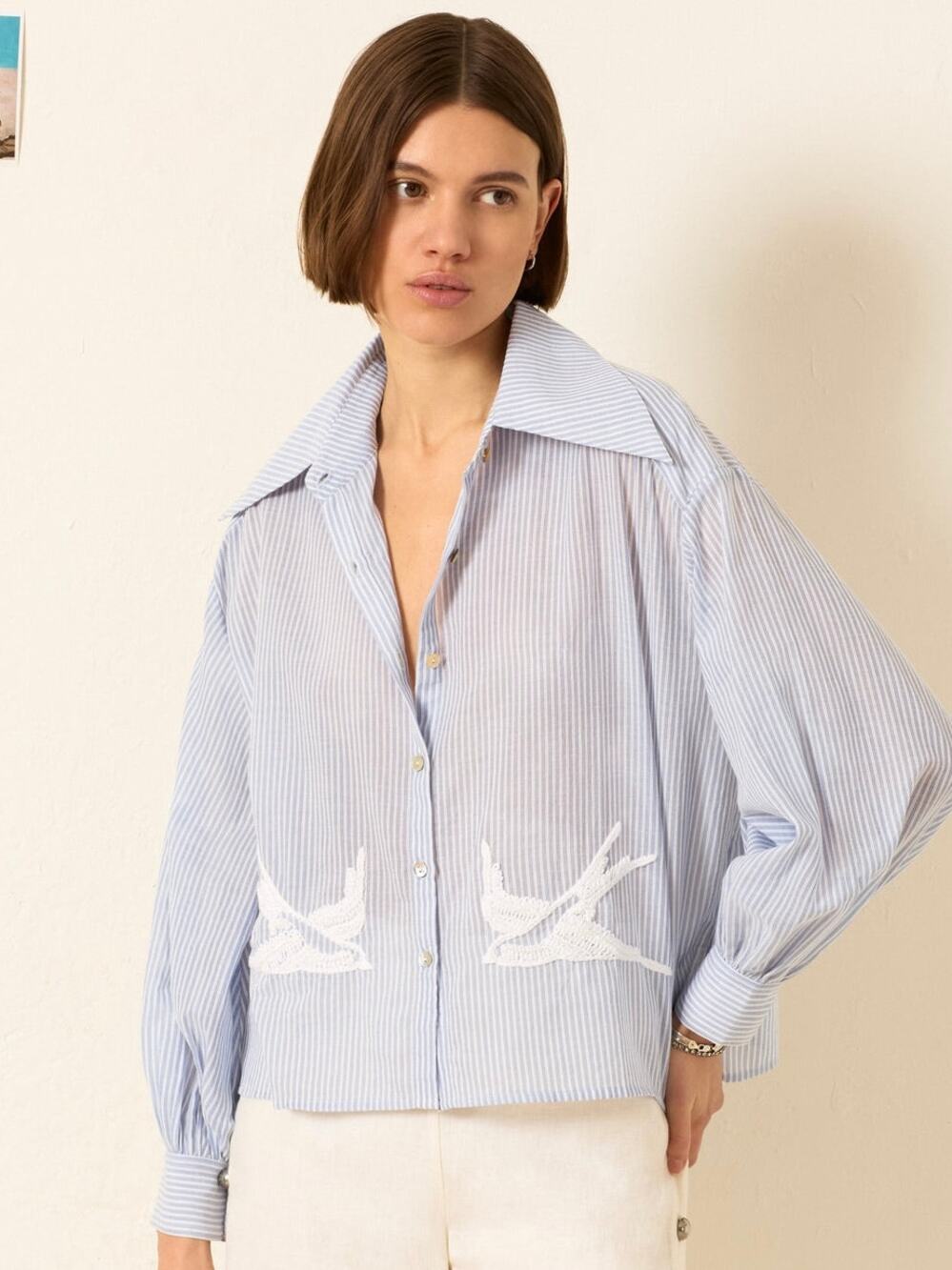 Alix of Bohemia Emery Swallow Stripe Shirt